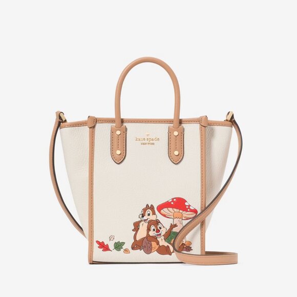 Kate Spade x Disney Chip N Dale Ella Mini Tote Crossbody Purse - Limited Edition - Picture 4 of 9